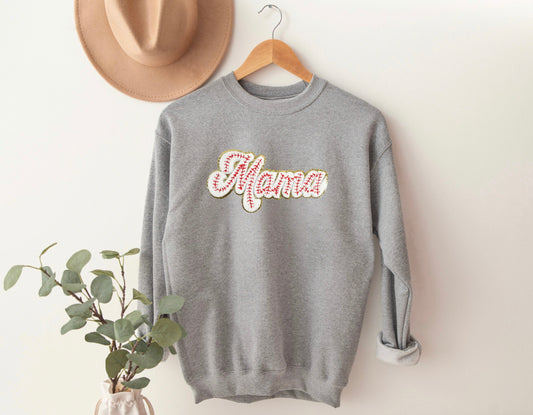 Baseball Mama Chenille Patch