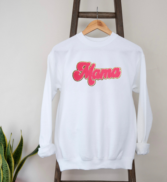 Pink Mama Chenille Patch