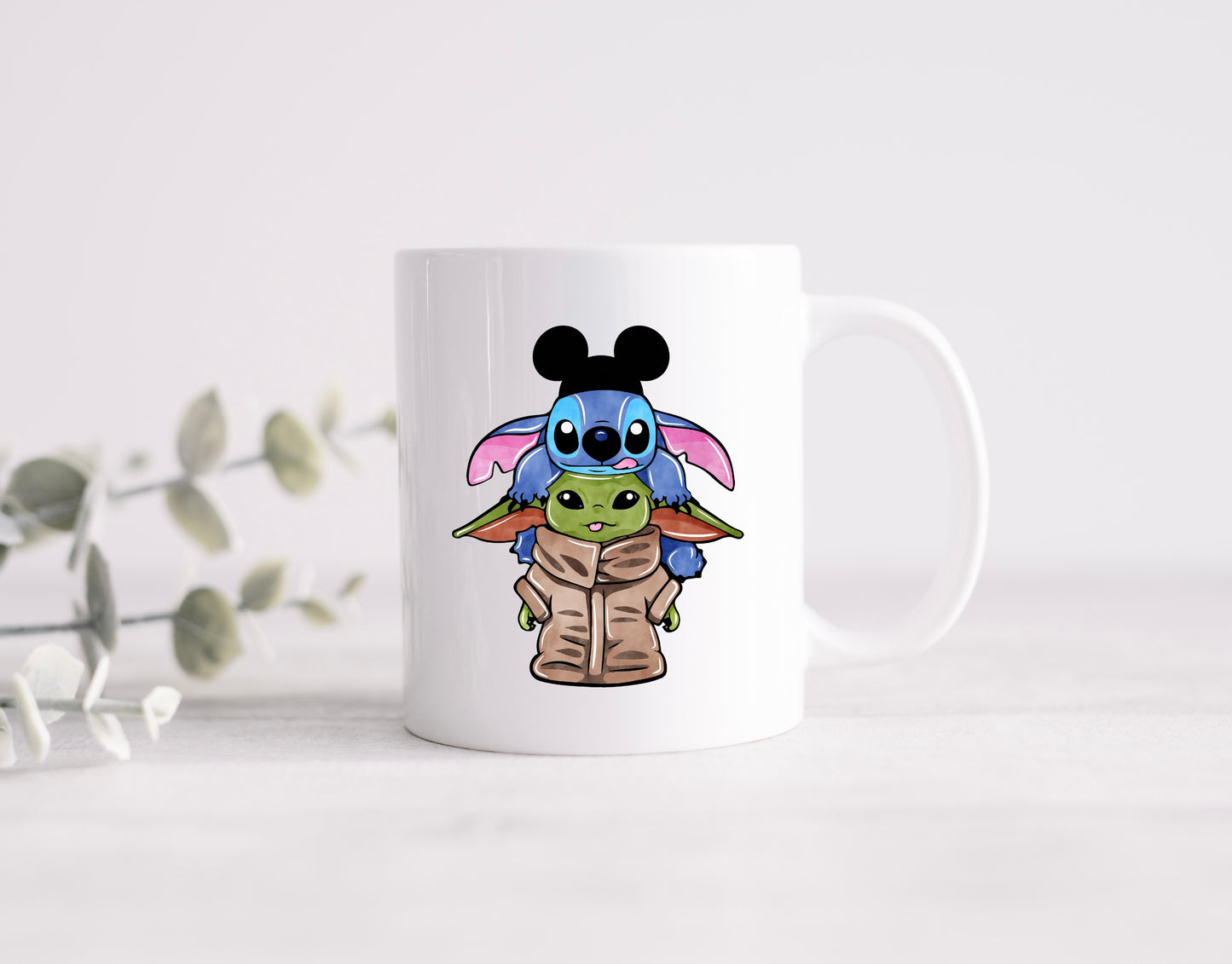 Stitch and Yoda decal